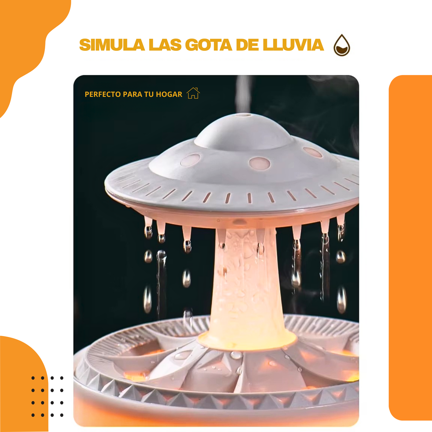RainAura™ - Humidificador Aromaterapia Lluvia