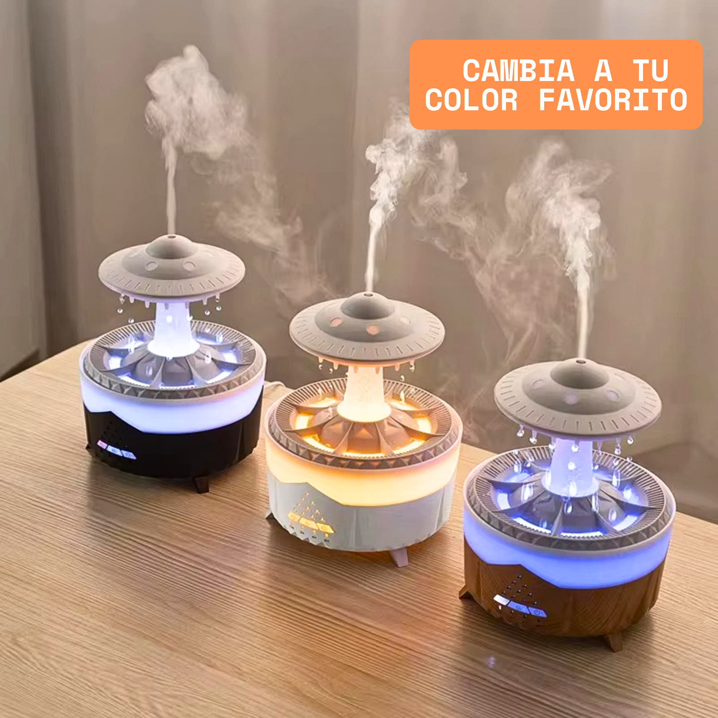RainAura™ - Humidificador Aromaterapia Lluvia